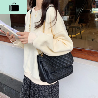 软皮质感菱格链条包新款2020秋冬女包百搭时尚单肩ins大包斜挎包NEW LAKE女斜挎包