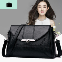 中年女包妈妈包2020新款潮女士休闲时尚百搭单肩斜挎包软皮小包包NEW LAKE女斜挎包