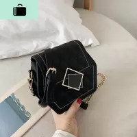 包包女2019新款时尚百搭韩版菱格链条包高级感洋气小包单肩斜挎包NEW LAKE女斜挎包