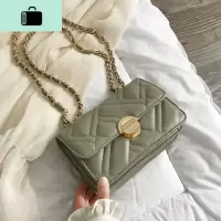 高级感小包包洋气女2020新款潮时尚百搭单肩斜挎包网红链条小方包NEW LAKE女斜挎包