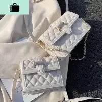 时尚菱格洋气小包包女2020流行新款潮韩版链条单肩百搭ins斜挎包NEW LAKE女斜挎包