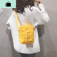 蹦迪包包女chic宽带2020春季新款帆布包百搭单肩斜挎包简约小方包NEW LAKE女斜挎包