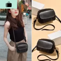 迷你小包包女2020新款时尚复古简约百搭小圆包单肩斜挎软皮女包NEW LAKE女斜挎包