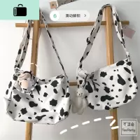 韩国ins风可爱软妹少女帆布包ulzzang日系原宿简约百搭学生斜挎包NEW LAKE女斜挎包