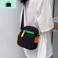 网红小布包女包2020夏季新款潮韩版百搭斜挎包ins少女时尚小黑包NEW LAKE女斜挎包