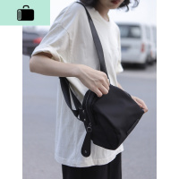 牛津布贝壳包2020流行单肩斜挎包时尚百搭尼龙轻便通勤实用小包女NEW LAKE 黑色女斜挎包