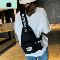 女胸包2019新款春女士胸包斜跨包帆布百搭胸前包斜跨胸包女潮包小NEW LAKE女斜挎包