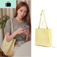 极简秀林同款2020春夏韩国设计新款大容量托特手提单肩斜挎包包女NEW LAKE女斜挎包