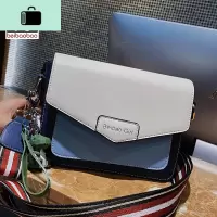 小包包女2020新款潮小方包女包网红质感单肩斜挎包百搭撞色NEW LAKE女斜挎包