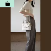 了然/通勤单肩斜挎手提女包2020春夏新款翻盖锁扣大容量NEW LAKE女斜挎包