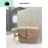 包包女包新款2020网红复古包马鞍包流行洋气质感半圆包麻绳斜挎包NEW LAKE女斜挎包