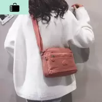尼龙布斜挎包女2020新款大容量百搭中年女包包韩版单肩帆布妈妈包NEW LAKE女斜挎包