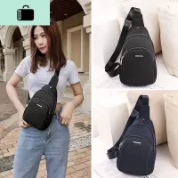包包2020新款潮ins小胸包女韩版斜跨包休闲百搭帆布腰包运动个性NEW LAKE女斜挎包