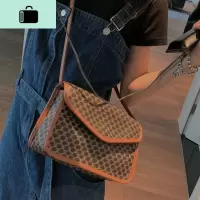 OPEN UP翻盖斜挎包小方包 韩国复古学院单肩斜挎马鞍包ins女包夏NEW LAKE 图片色女斜挎包