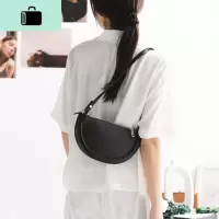 复古法棍包/单肩斜挎女包半圆包日系文艺百搭气质学院风NEW LAKE女斜挎包