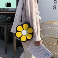 花朵包包女2020新款个性太阳花潮包时尚单肩斜挎包花形手提小圆包NEW LAKE女斜挎包