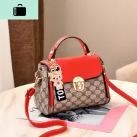 上新小包包女2020新款潮韩版少女包时尚单肩斜挎包百搭手提包NEW LAKE女斜挎包