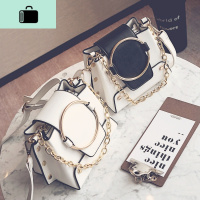 圆环水桶包女2019新款韩版潮链条手提包少女单肩斜挎迷你小包包潮NEW LAKE女斜挎包