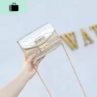 斜挎小包2020新款夏天韩版百搭少女chic链条包质感超火迷你小方包NEW LAKE女斜挎包