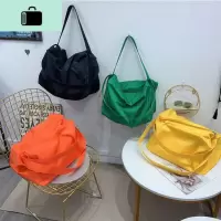 夏包斜挎布包单肩大包女2019 年新款潮百搭大容量洋气网红简约包NEW LAKE女斜挎包