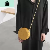 小包包女2020新款潮网红菱格链条小圆包ins简约小清新单肩斜挎包NEW LAKE女斜挎包