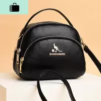 皮包包女2020新款时尚迷你手提包大容量三层女士牛皮单肩斜挎包NEW LAKE女斜挎包