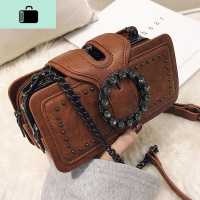 小包包女2020春夏新款潮韩版链条复古斜挎包港风单肩小方包NEW LAKE女斜挎包