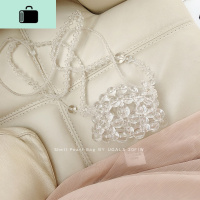 仙女水晶贝壳包mini迷你流浪包手工编织珍珠小包单肩斜挎包NEW LAKE女斜挎包