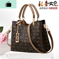 包包女2020新款时尚百搭手提包女大包中年流行单肩斜挎手拎妈妈包NEW LAKE女斜挎包