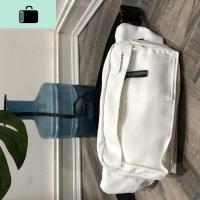 光膀子哥港风机车INS胸包斜挎包潮流百搭防水包男女款NEW LAKE 白色 均码女斜挎包