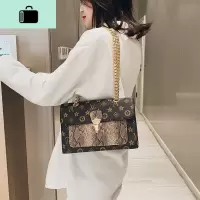 包包女2020新款潮韩版单肩斜挎包高级感洋气女包百搭时尚小方包潮NEW LAKE女斜挎包