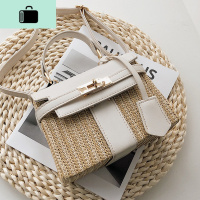 今年流行的夏季编包包女2020新款潮韩版百搭单肩斜挎时尚凯莉包NEW LAKE女斜挎包