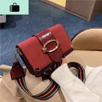 上新小包包洋气女包新款2020潮时尚简约单肩包森系复古宽带斜挎包NEW LAKE女斜挎包