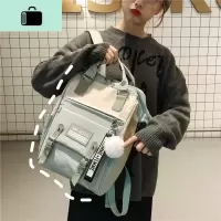 泫雅风书包韩版原宿ulzzang高中学生初中生森系背包双肩包女百搭NEW LAKE