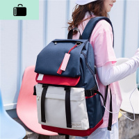 书包女韩版高中双肩包2020年新款百搭初中学生校园大容量电脑背包NEW LAKE