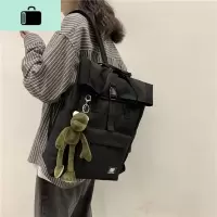 日系原宿潮牌书包韩版ins港风背包男女工装高中大容量学生双肩包NEW LAKE