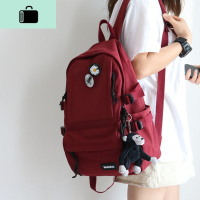 ins书包女韩版高中原宿ulzzang初中生中学生森系百搭大容量双肩包NEW LAKE