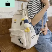 初中生书包女韩版原宿ulzzang高中大容量中学生可爱ins日系双肩包NEW LAKE