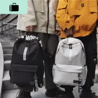 书包中学生初中高中生背包男双肩包女韩版百搭简约时尚潮流旅行包NEW LAKE