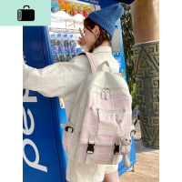 书包女韩版高中大学生初中生大容量双肩包 时尚百搭ins风少女背包NEW LAKE