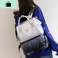 ins风书包女韩版高中学生初中生双肩包森系简约大容量小学生背包NEW LAKE