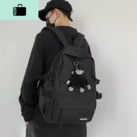 书包男韩版原宿ulzzang高中学生双肩包大学时尚潮流背包女大容量NEW LAKE