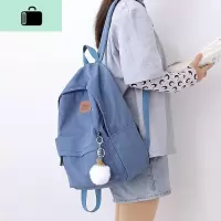 书包女韩版初高中生原宿ulzzang森系双肩包女简约大学生背包百搭NEW LAKE