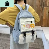书包女韩版原宿ulzzang高中学生百搭校园ins双肩包初中小清新背包NEW LAKE