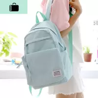 NR 防水大容量书包女韩版原宿ulzzang 高中学生背包男双肩包NEW LAKE
