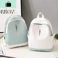 书包女韩版原宿ulzzang 高中学生百搭小清新帆布ins超火的双肩包NEW LAKE