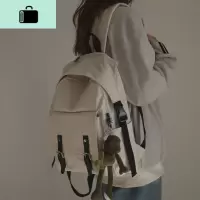 女大学生韩版高中原宿书包森系暗黑初中生帆布双肩包背包NEW LAKE