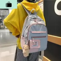 ins书包女韩版原宿ulzzang高中背包大学生初中生大容量百搭双肩包NEW LAKE