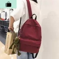 古着感书包女韩版高中森系校园双肩包ins学生简约百搭大容量背包NEW LAKE