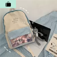 书包女韩版高中学生原宿ulzzang日系校园小清新背包初中生双肩包NEW LAKE
